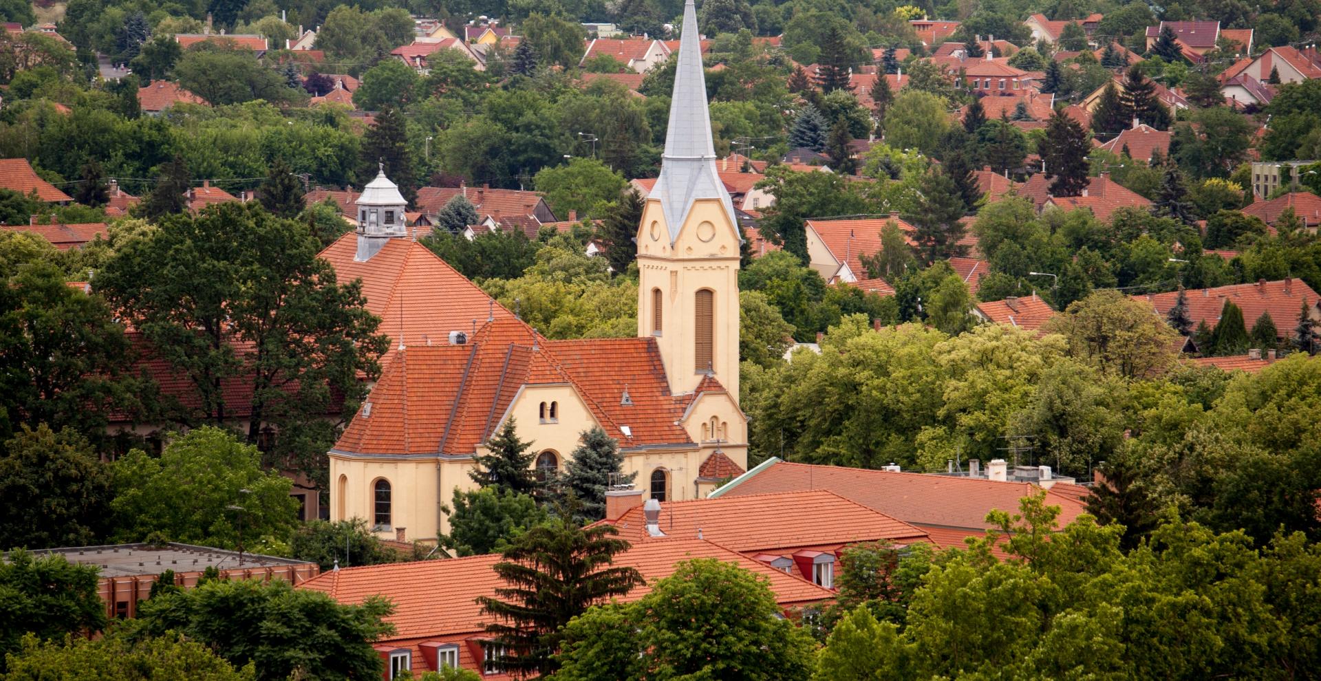 református templom békéscsaba madár nézetből-1920×990